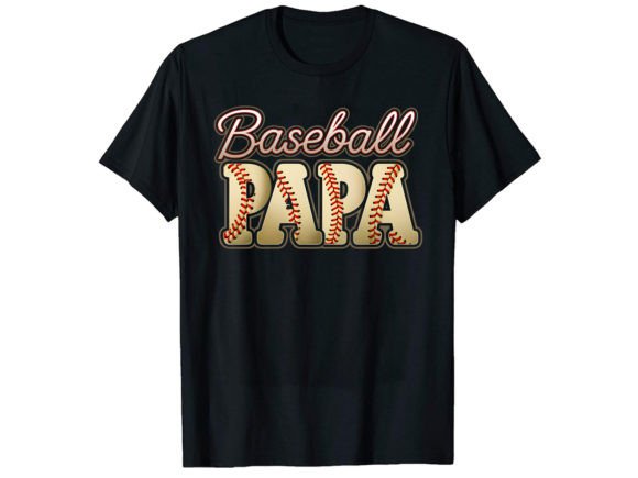 Baseball Papa T-Shirt Design: A Home Run for Your Creative Projects
