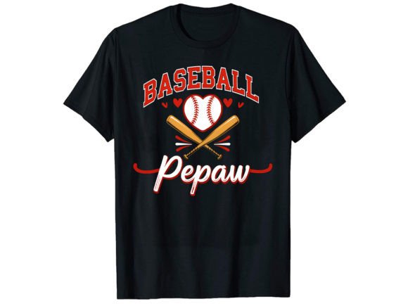 Baseball Pepaw T-Shirt Design for Game Day Apparel
