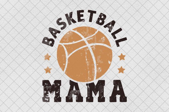 Basketball Mama PNG Coquette Bow Dots Design