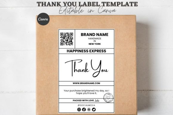Elevate Your Shipments with Editable Canva Labels