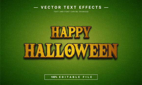 Happy Halloween Editable Text Effect for Spooky Designs