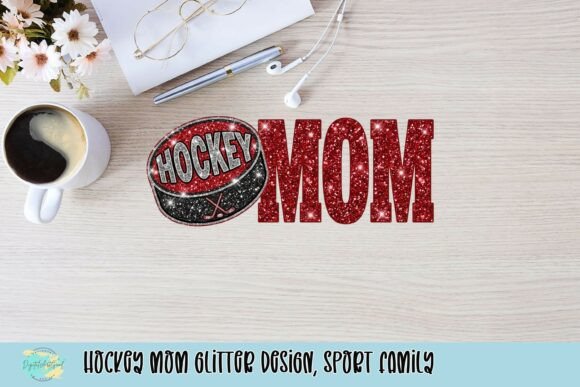 Hockey Mom Glitter Design: Sparkle for the Sport Family