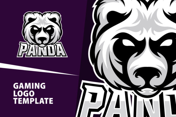 Panda Mascot Gaming Logo Design