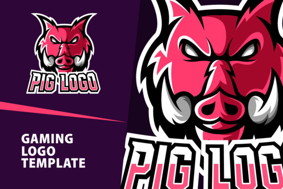 Pig Mascot Gaming Logo Design: Your Next Creative Asset