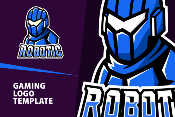Robotic Mascot Gaming Logo Design
