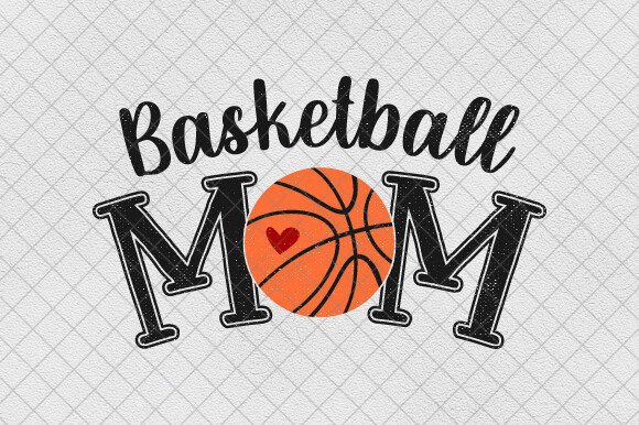 Sport Mama Distressed: A Basketball Mom PN Design