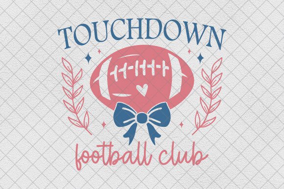 Touchdown Football Season Coquette Bow: A Design Asset
